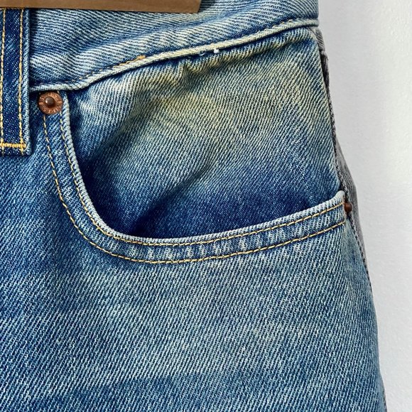 B Sides Arts Mid High Straight Two Tone Jeans - Picture 8 of 11